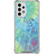 Liquid Blue Tie Dye Peace Heart Galaxy A33 5G Clear Case