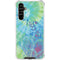 Liquid Blue Tie Dye Peace Heart Galaxy A54 5G Clear Case
