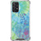 Liquid Blue Tie Dye Peace Heart Galaxy A72 5G Clear Case