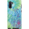 Liquid Blue Tie Dye Peace Heart Galaxy Note 10 Pro Case