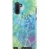 Liquid Blue Tie Dye Peace Heart Galaxy Note 10 Pro Case