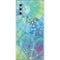 Liquid Blue Tie Dye Peace Heart Galaxy Note 10 Skin