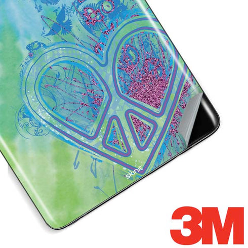 Liquid Blue Tie Dye Peace Heart Galaxy Note 8 Skin