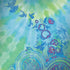 Liquid Blue Tie Dye Peace Heart Galaxy Note 8 Skin