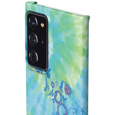 Liquid Blue Tie Dye Peace Heart Galaxy Note20 Ultra 5G Lite Case
