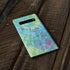 Liquid Blue Tie Dye Peace Heart Galaxy S10 Skin