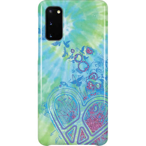 Liquid Blue Tie Dye Peace Heart Galaxy S20 Lite Case
