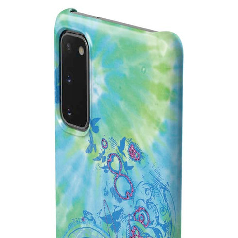 Liquid Blue Tie Dye Peace Heart Galaxy S20 Lite Case
