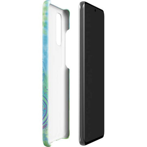 Liquid Blue Tie Dye Peace Heart Galaxy S20 Lite Case