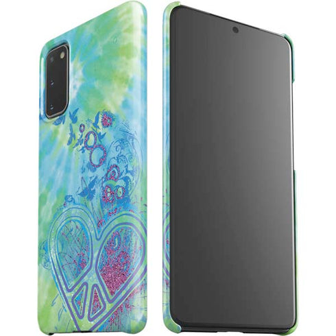 Liquid Blue Tie Dye Peace Heart Galaxy S20 Lite Case