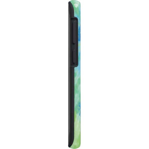Liquid Blue Tie Dye Peace Heart Galaxy S20 Plus Pro Case