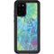 Liquid Blue Tie Dye Peace Heart Galaxy S20 Plus Waterproof Case