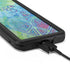 Liquid Blue Tie Dye Peace Heart Galaxy S20 Waterproof Case