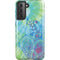 Liquid Blue Tie Dye Peace Heart Galaxy S21 5G Pro Case