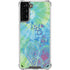 Liquid Blue Tie Dye Peace Heart Galaxy S21 Plus 5G Clear Case