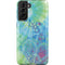 Liquid Blue Tie Dye Peace Heart Galaxy S21 Plus 5G Pro Case