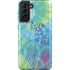 Liquid Blue Tie Dye Peace Heart Galaxy S21 Plus 5G Pro Case