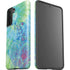 Liquid Blue Tie Dye Peace Heart Galaxy S21 Plus 5G Pro Case