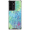 Liquid Blue Tie Dye Peace Heart Galaxy S21 Ultra 5G Clear Case