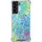 Liquid Blue Tie Dye Peace Heart Galaxy S22 Clear Case