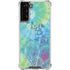 Liquid Blue Tie Dye Peace Heart Galaxy S22 Plus Clear Case