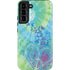 Liquid Blue Tie Dye Peace Heart Galaxy S22 Plus Pro Case