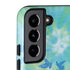 Liquid Blue Tie Dye Peace Heart Galaxy S22 Plus Pro Case