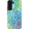 Liquid Blue Tie Dye Peace Heart Galaxy S22 Pro Case