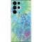 Liquid Blue Tie Dye Peace Heart Galaxy S22 Ultra Skin