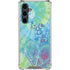 Liquid Blue Tie Dye Peace Heart Galaxy S23 FE Clear Case