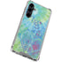 Liquid Blue Tie Dye Peace Heart Galaxy S23 FE Clear Case