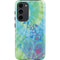 Liquid Blue Tie Dye Peace Heart Galaxy S23 Plus Pro Case