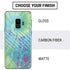 Liquid Blue Tie Dye Peace Heart Galaxy S9 Skin