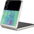 Liquid Blue Tie Dye Peace Heart Galaxy Z Flip3 5G Skin