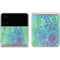 Liquid Blue Tie Dye Peace Heart Galaxy Z Flip4 5G Skin