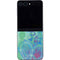Liquid Blue Tie Dye Peace Heart Galaxy Z Flip5 5G Skin