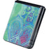 Liquid Blue Tie Dye Peace Heart Galaxy Z Flip5 5G Skin