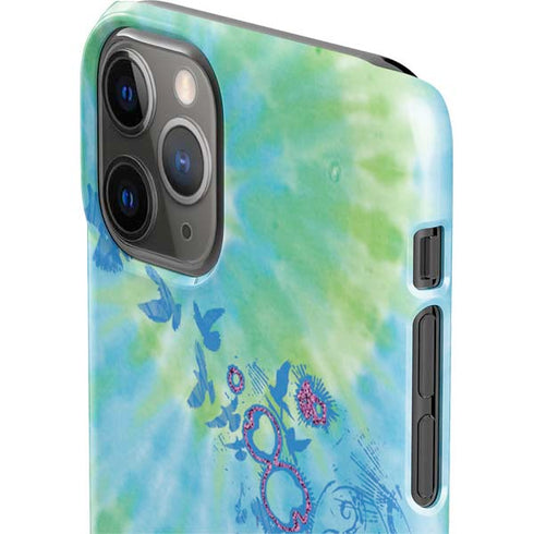 Liquid Blue Tie Dye Peace Heart iPhone 11 Pro Lite Case