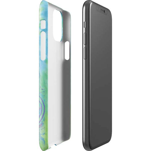 Liquid Blue Tie Dye Peace Heart iPhone 11 Pro Lite Case