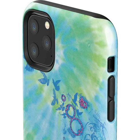 Liquid Blue Tie Dye Peace Heart iPhone 11 Pro Max Impact Case