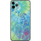 Liquid Blue Tie Dye Peace Heart iPhone 11 Pro Max Skin