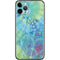 Liquid Blue Tie Dye Peace Heart iPhone 11 Pro Skin