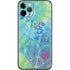 Liquid Blue Tie Dye Peace Heart iPhone 11 Pro Skin