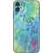 Liquid Blue Tie Dye Peace Heart iPhone 11 Skin
