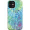 Liquid Blue Tie Dye Peace Heart iPhone 12 Impact Case