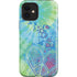 Liquid Blue Tie Dye Peace Heart iPhone 12 Impact Case
