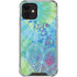 Liquid Blue Tie Dye Peace Heart iPhone 12 Mini Clear Case