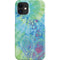 Liquid Blue Tie Dye Peace Heart iPhone 12 Mini Lite Case