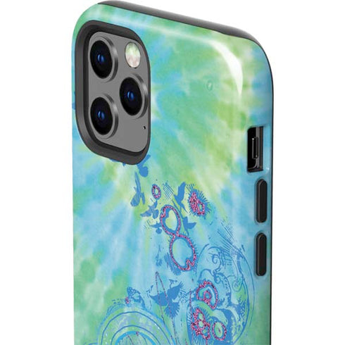 Liquid Blue Tie Dye Peace Heart iPhone 12 Pro Max Impact Case