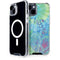 Liquid Blue Tie Dye Peace Heart iPhone 13 MagSafe Case